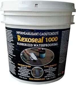 Sellador impermeable Rexoseal de 1 galón, multiusos para interior y
